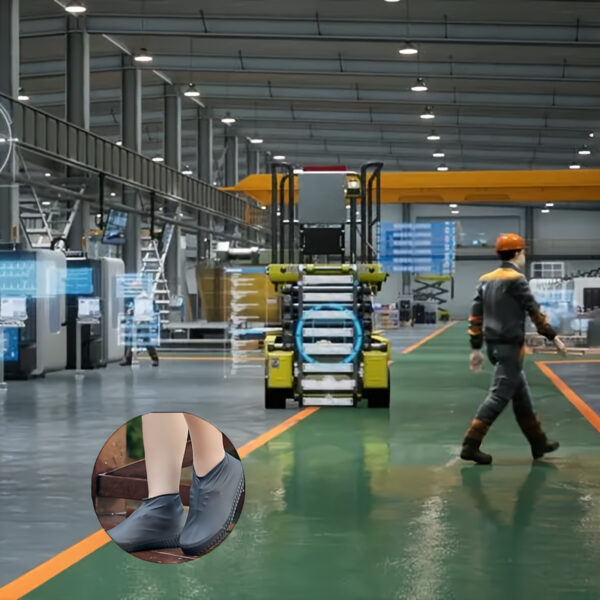 1 uppsättning regnstövlar i latex för utomhusbruk Vattentätt skoskydd som kan återanvändas för att förhindra regn. Flera färger att välja mellan, hållbar - Bild 10