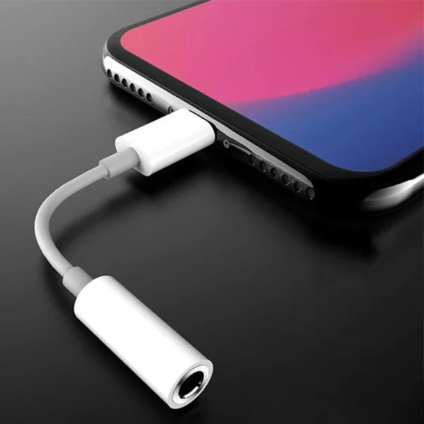 Lightning Hörlursadapter för IPhone 11 12 13 14 Pro Max 12Mini SE 2020 XS XR X 8 7 + IOS pryl Till 3,5 Mm Jack AUX ljudkabel