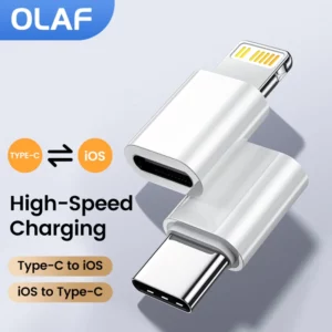 Adapter Typ c till Lightning och Hona Typ C Adapter för Ios, Snabbladdningsadapter USB C Converter till iPhone