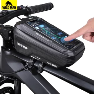 WILD MAN Mountainbikeväska,  Regntät 6,8 tums mobiltelefonväska/Cykel Bag, Cykeltillbehör.