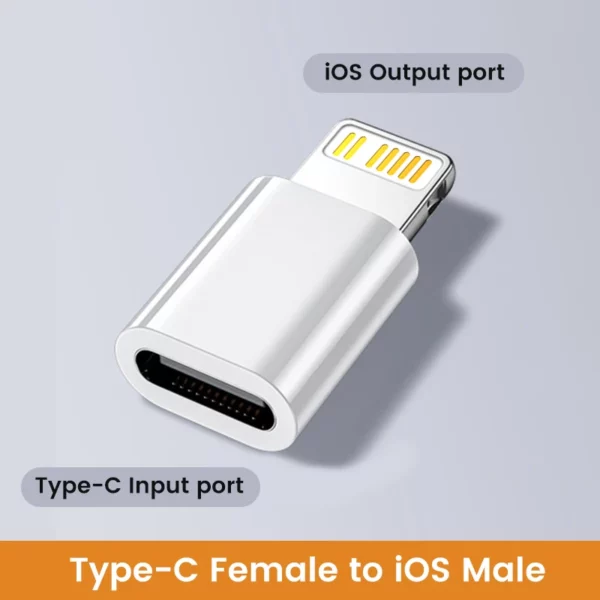 Adapter Typ c till Lightning och Hona Typ C Adapter för Ios, Snabbladdningsadapter USB C Converter till iPhone - Bild 7