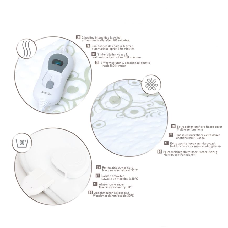 Elektrisk värmedyna HEATING PAD Lanaform - Bild 6