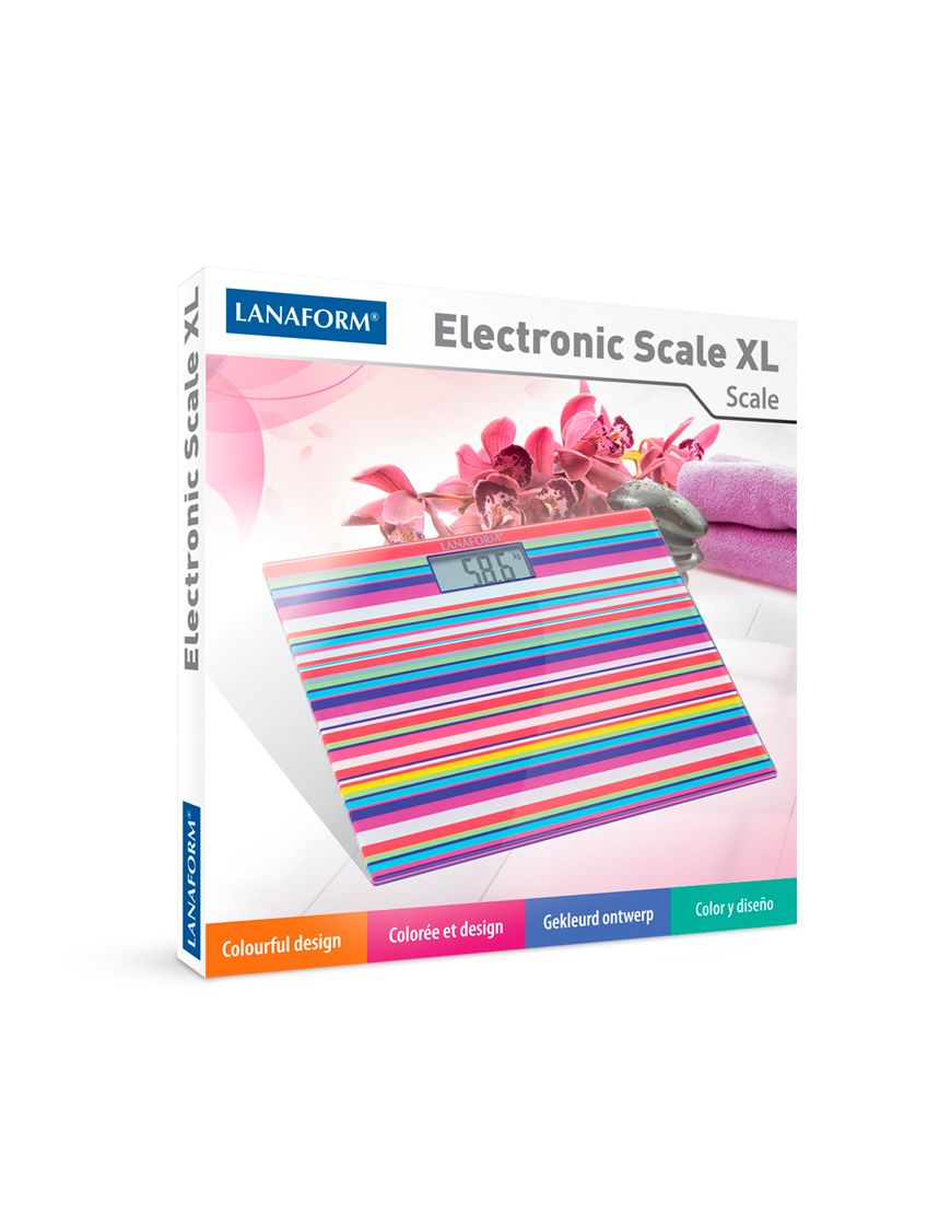 Färgglad personvåg ELECTRONIC SCALE XL Lanaform - Bild 3