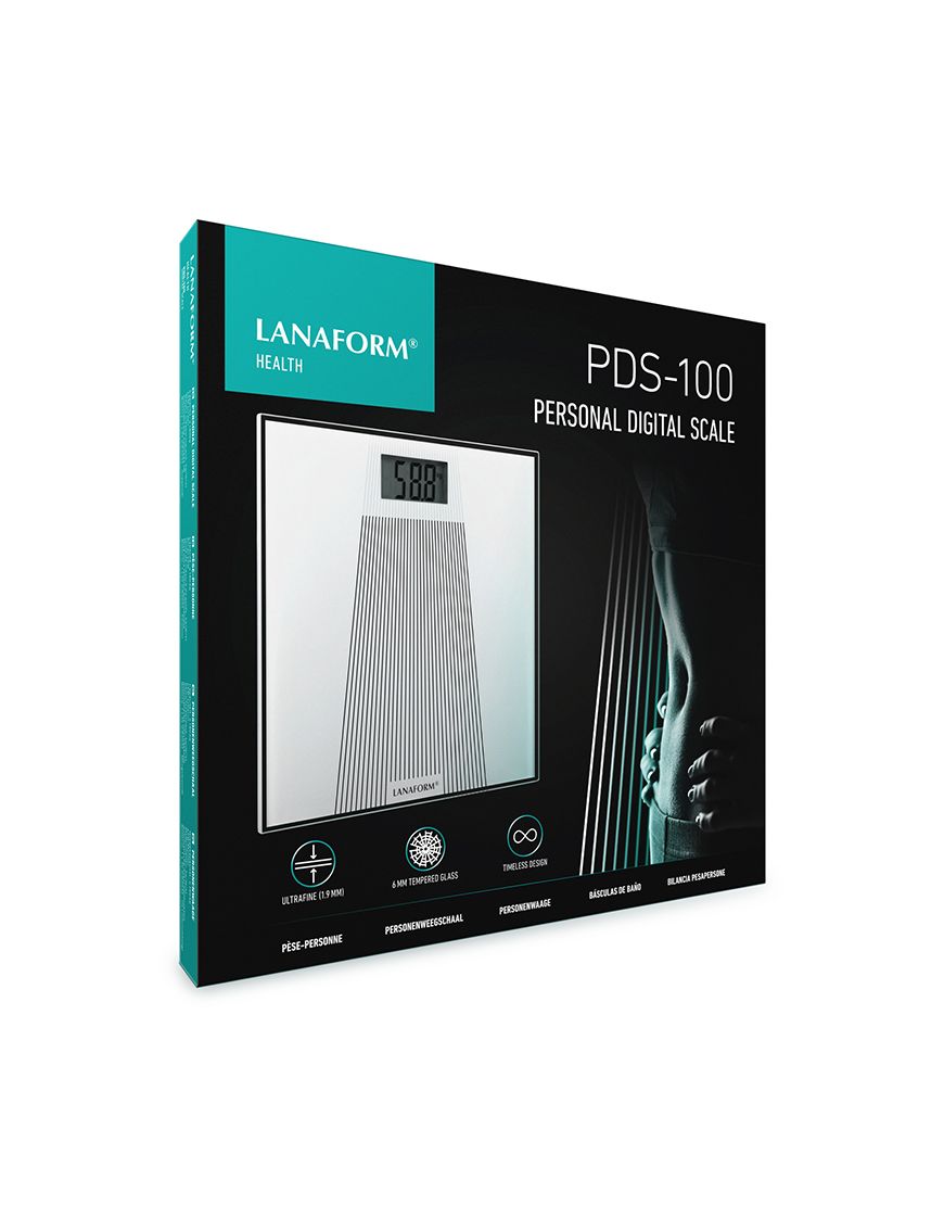 Badrumsvåg vit PDS-100 Lanaform - Bild 6