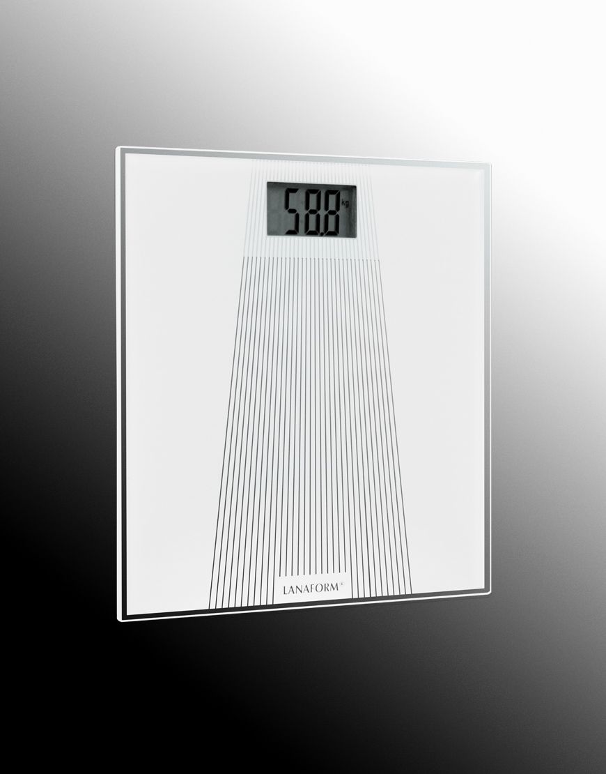 Badrumsvåg vit PDS-100 Lanaform